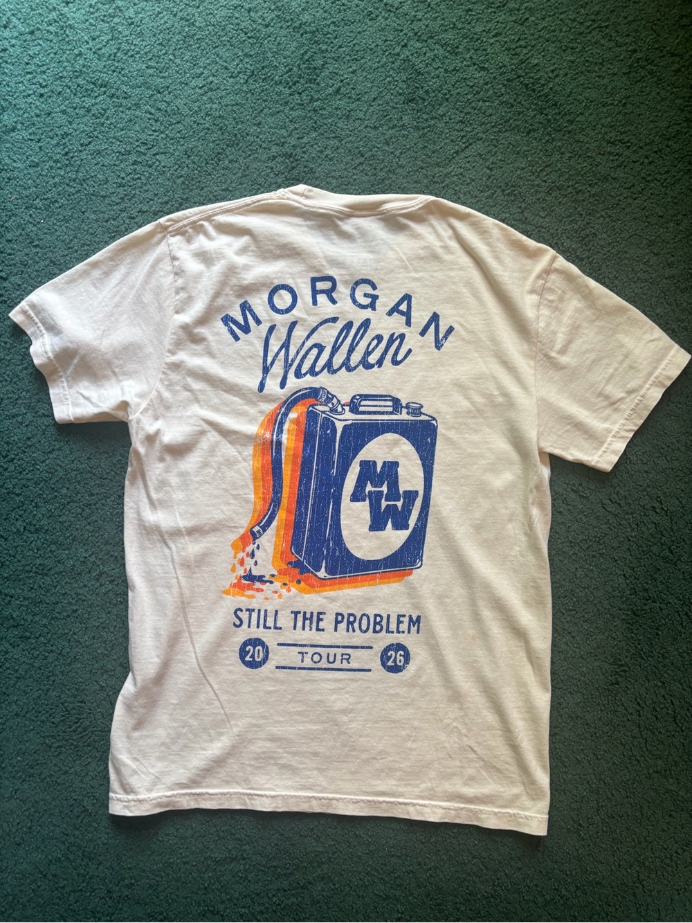 Morgan Wallen "Still The Problem" White Short Sleeve Tour T-Shirt